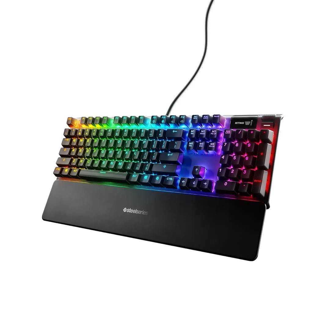 Клавиатура игровая проводная USB SteelSeries Apex 7 RGB, QX2 Blue