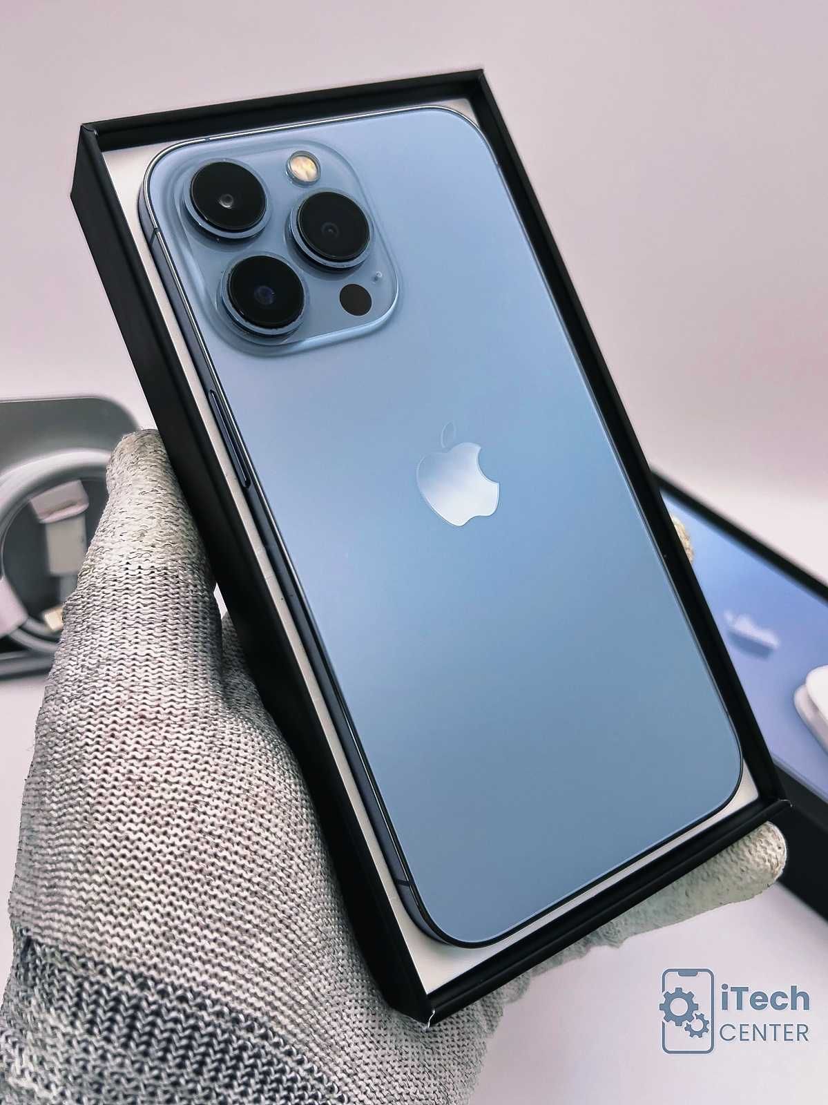 iPhone 13 Pro, 512GB, Sierra Blue, 100% батерия, КАТО НОВ, 1г ГАРАНЦИЯ
