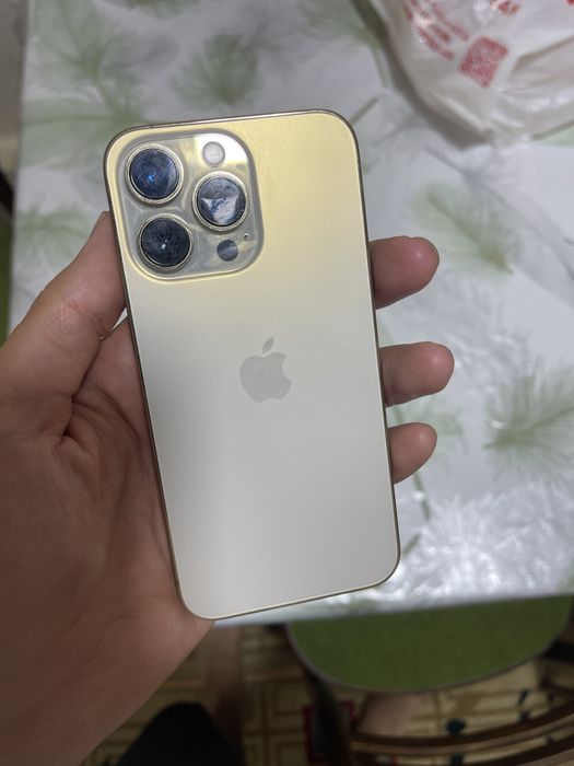 Iphone 13 pro 128 tali gold 84 yomkost
