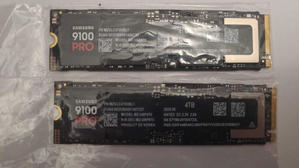 SSD Samsung 9100 PRO de 4TB PCI Express 5.0  , NOU , fara ambalaj