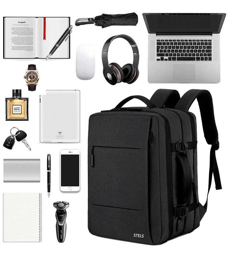 Раница за пътуване STELS TravelMate 200, 30x15x40см, Черен