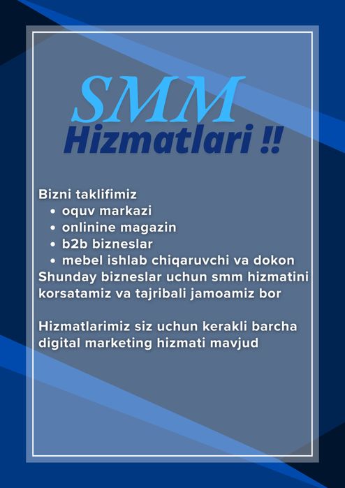 Smm va marketing brend va biznes tanitish