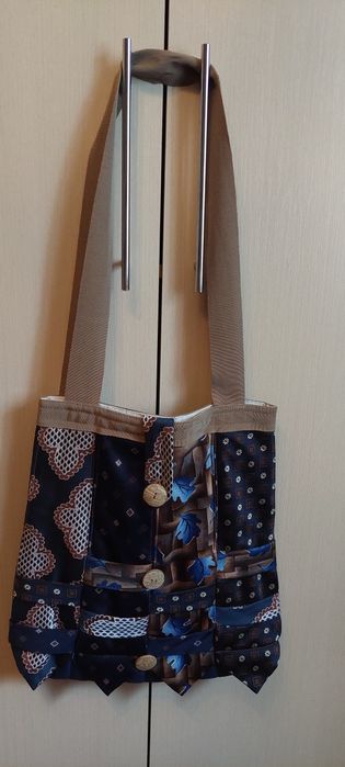 Сумка-шоппер,текстиль, ручная работа, в единственном экземпляре, 2000