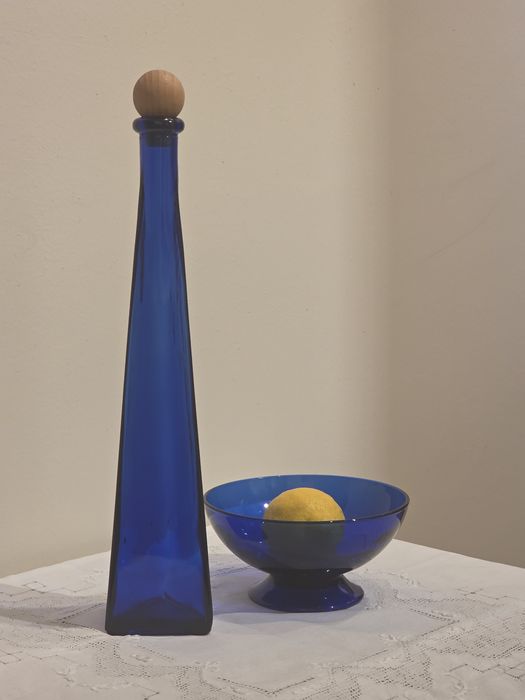 Set sticlă albastră