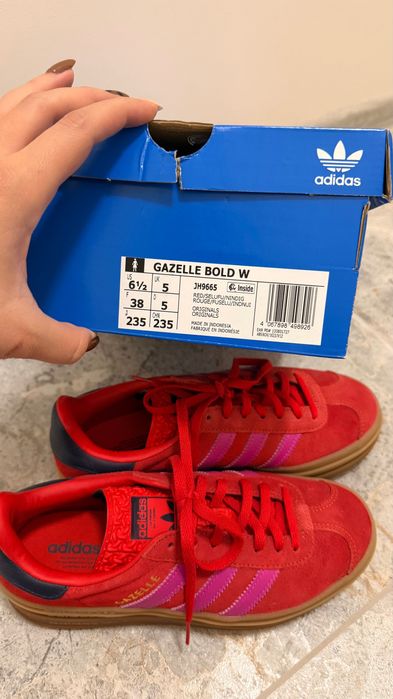 Adidas Gazelle Bold червен