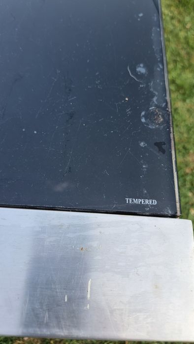 Vand masa inox cu sticla ptr.exterior