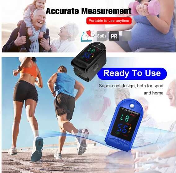 Puls Oximetru Albastru / Negru nou (transport gratuit)