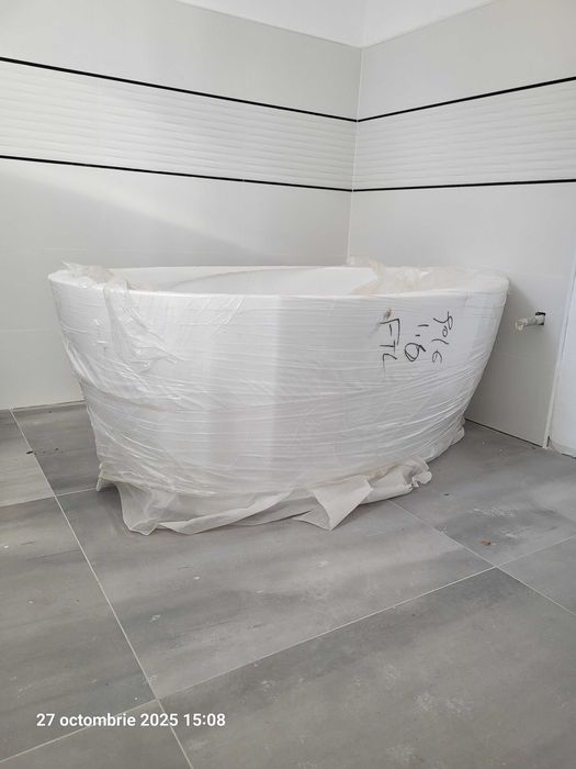 Cada freestanding, ovala, acril alba 160 x 80cm