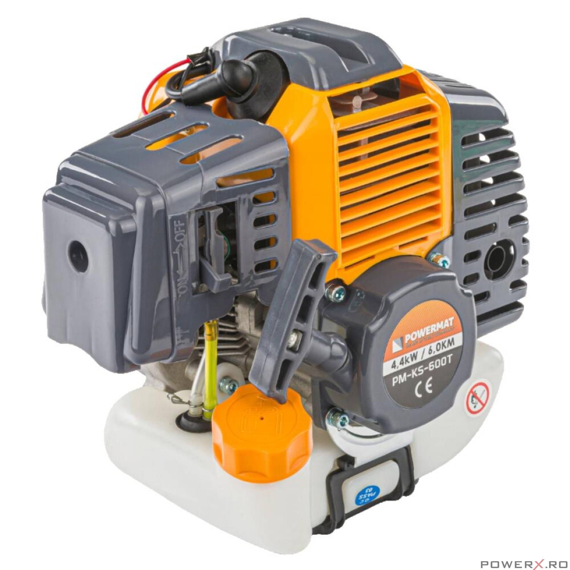 Motor pentru motocoasa pe benzina in 2 timpi, 4.4 kW, Powermat