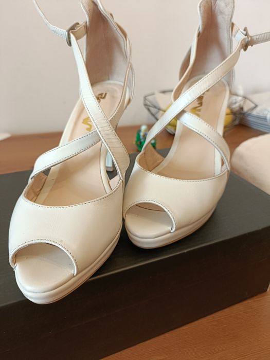 Sandale nude(mireasa) piele