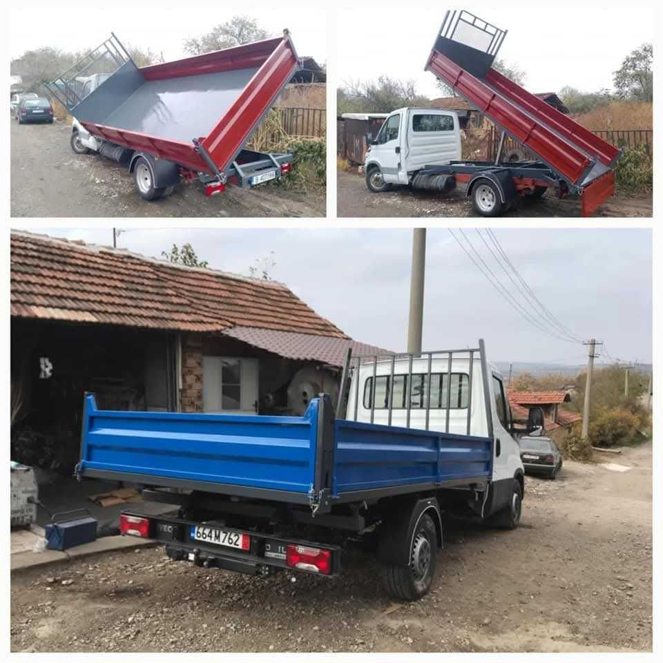 Самосвални уредби монтаж на кран!!!