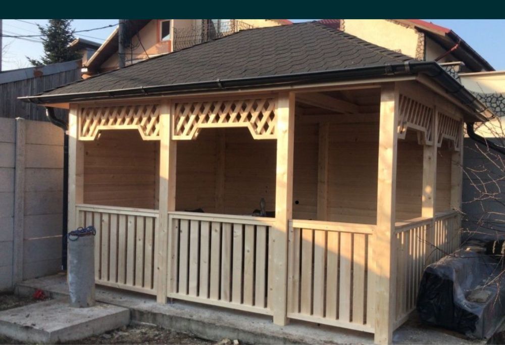 Foișoare terase pergole din lemn