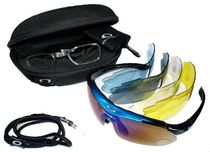Очки спортивные Oakley в футляре комплект 5 пар стекол с поляризацией