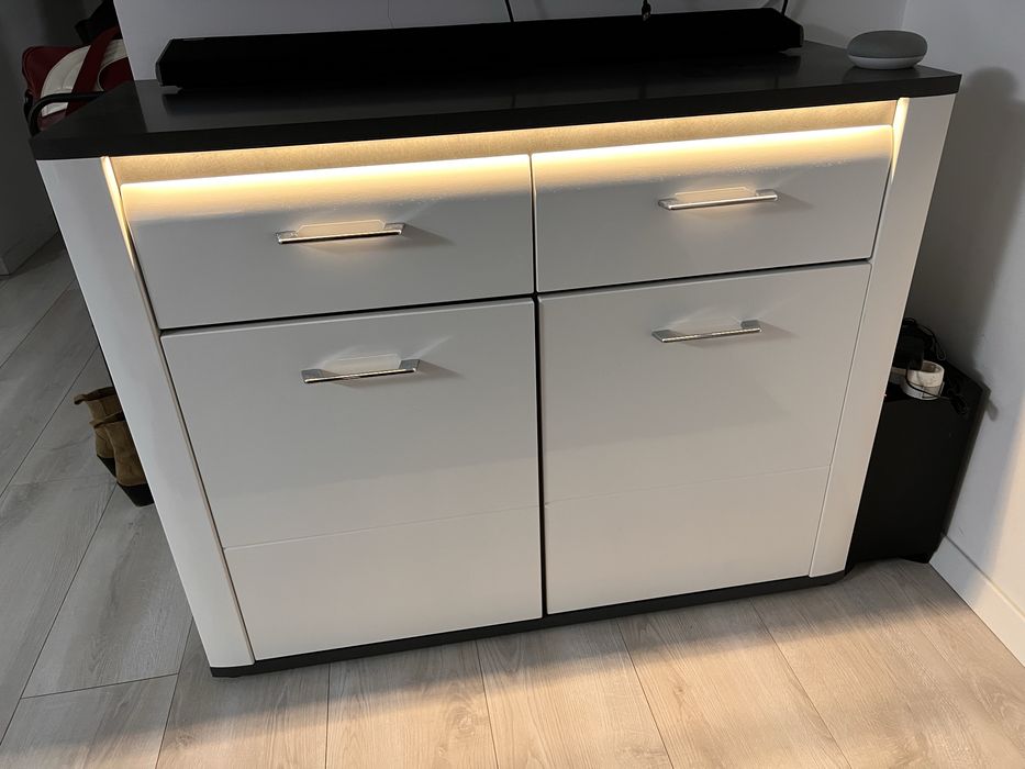 Comode moemax Alassio (grafit, alb ) lumina ambientala