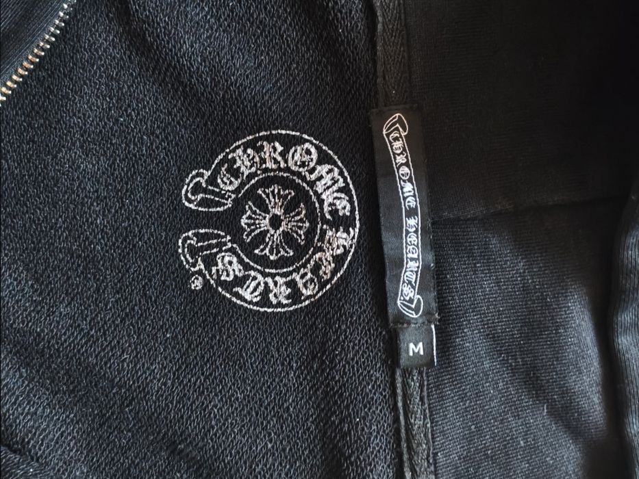 Chrome Hearts Black Zip Up Hoodie