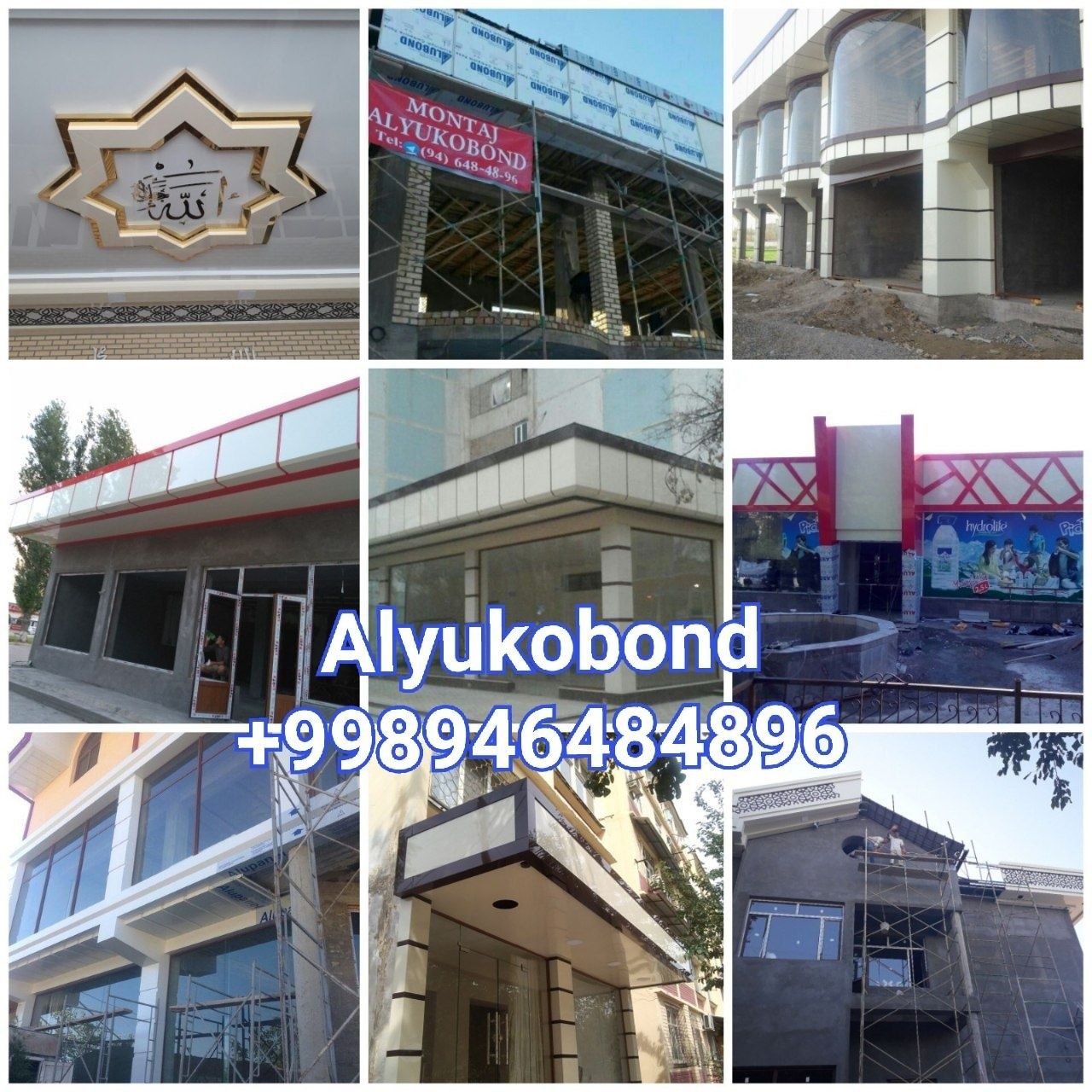 Uchastka uchun alikafon alyukobon alkapon alicabond алюкобонд монтаж