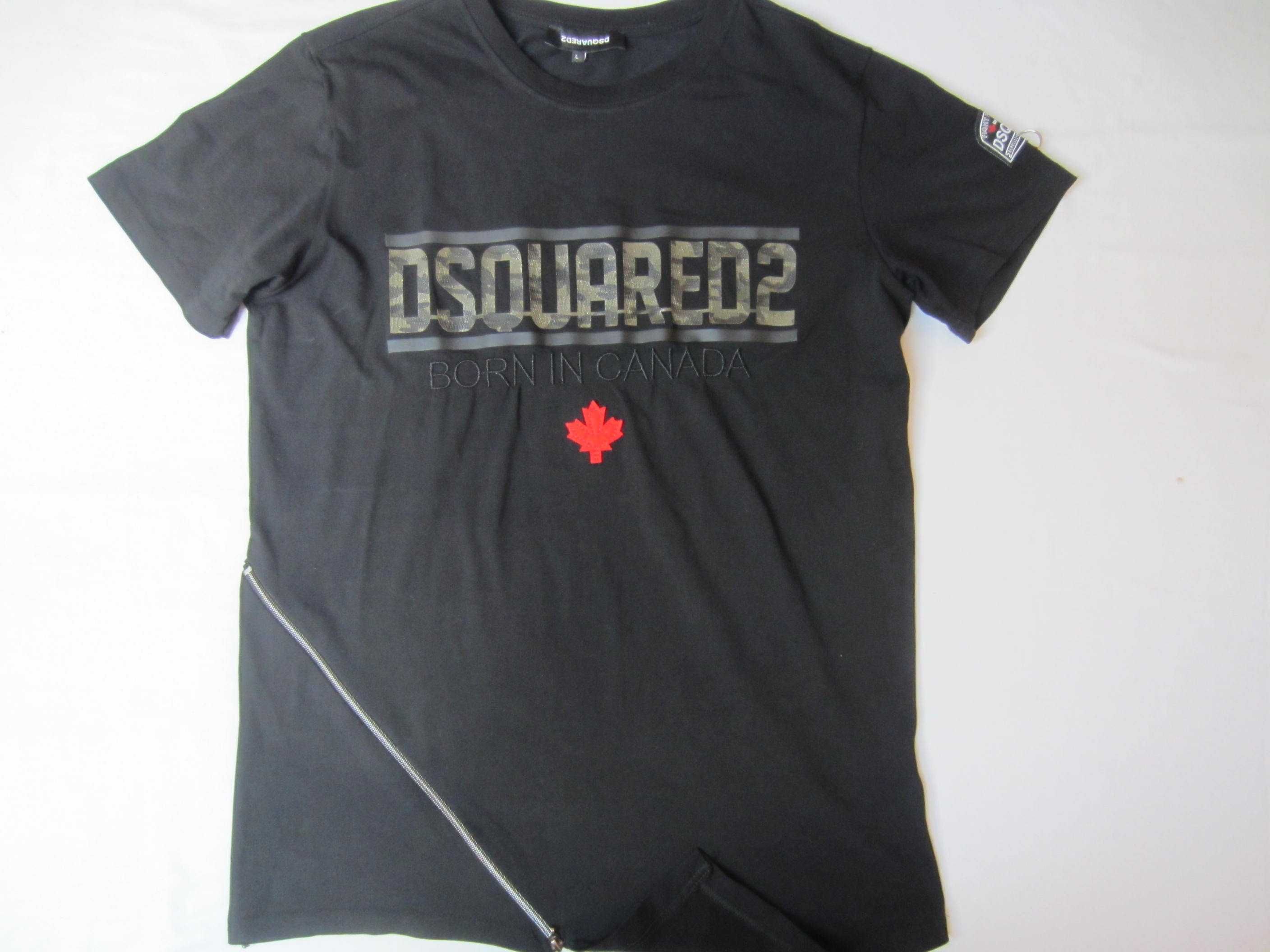 Tricou Dsquared2, masura L, 95%Bumbac+5%Elasthan,stare f. buna- ca nou