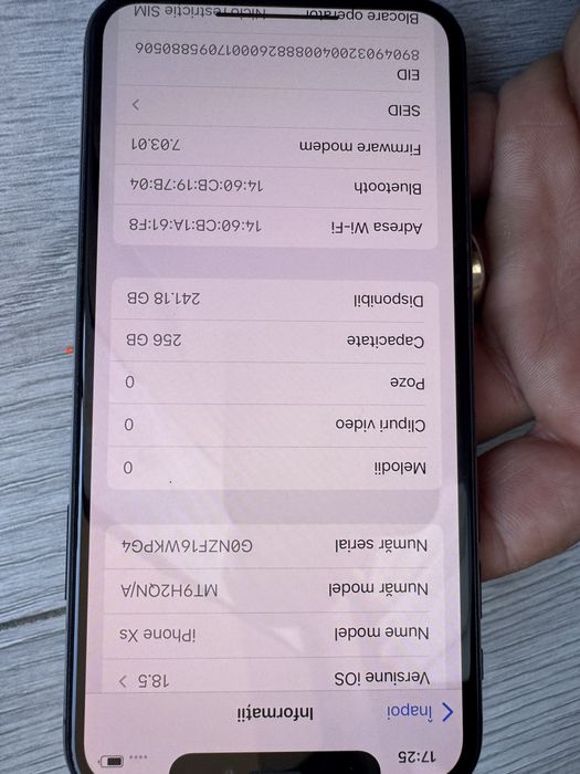 Iphone XS de 256 gb orice retea