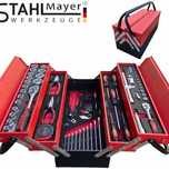 Сгъваем метален куфар с инструменти 86 части StahlMayer