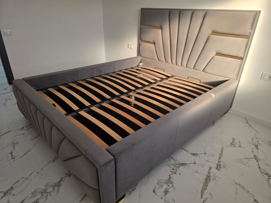 Paturi tapițate la comandă – Calitate Premium + Spațiu de depozitare