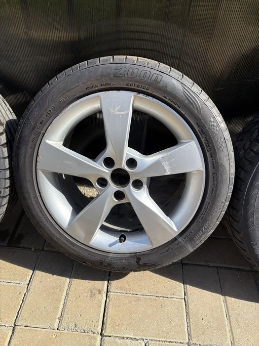 Set 4 Jante Roti Aliaj 5x100 205 50 16 skoda rapid fabia vw audi seat