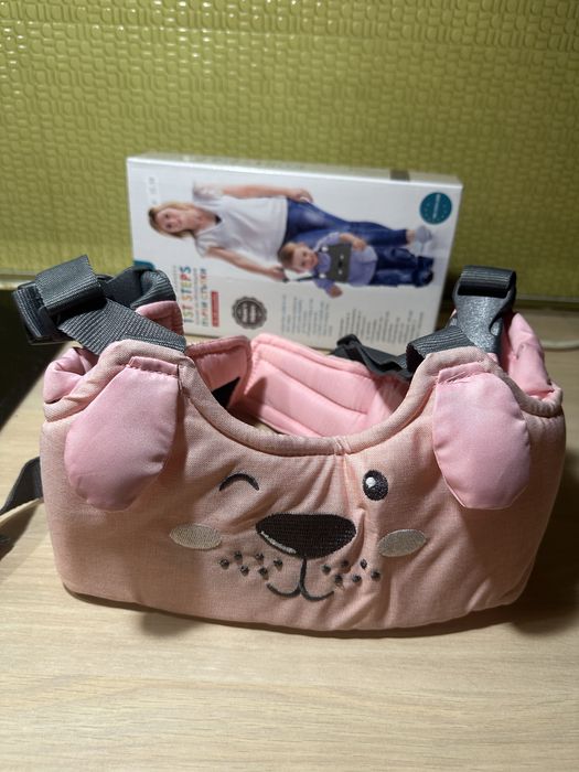 Колан за прохождане розов лен