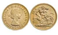 Moneda aur Marea Britanie Anglia Sovereign Regina Elizabeth