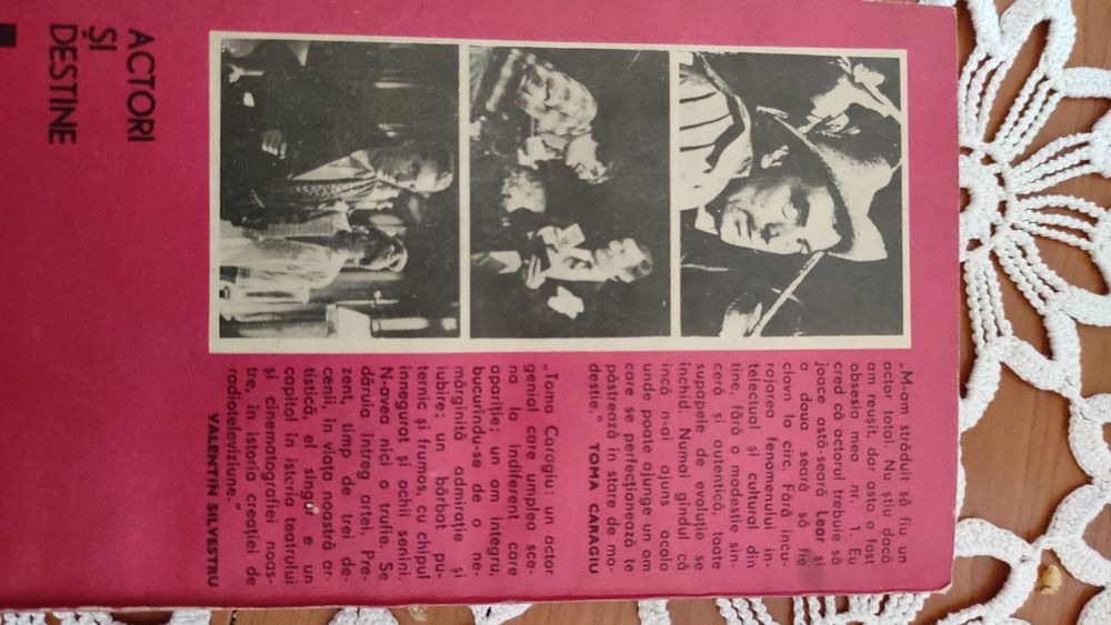 Cartea despre Toma Caragiu