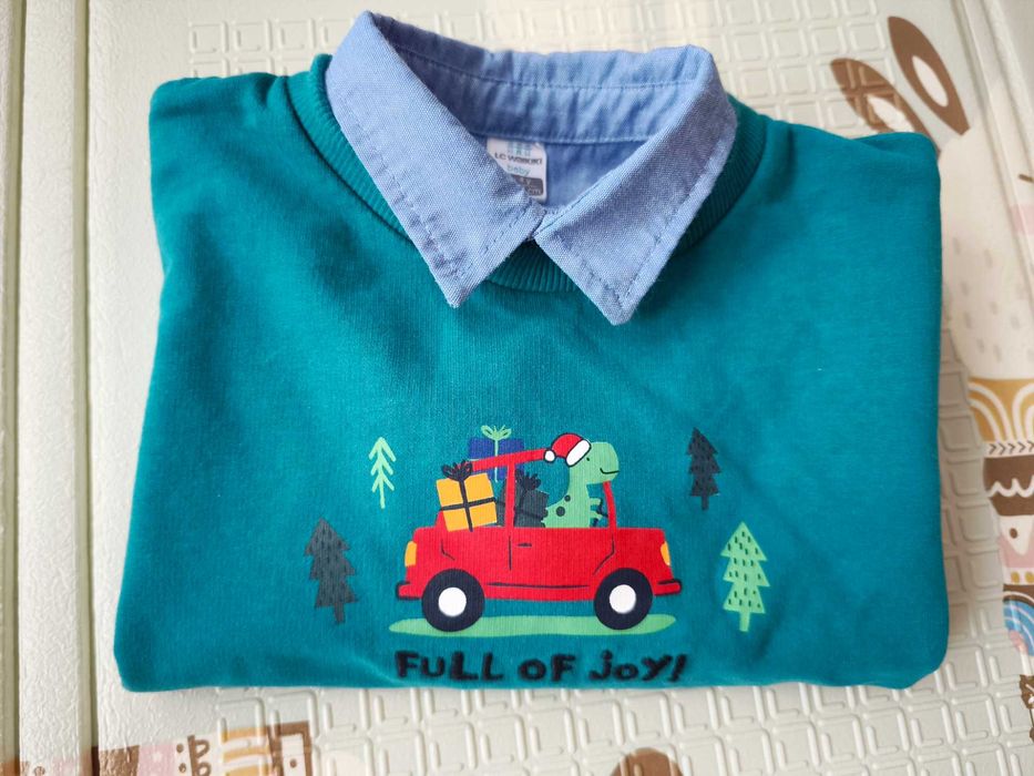 Коледен суичър блуза за момче размер 104