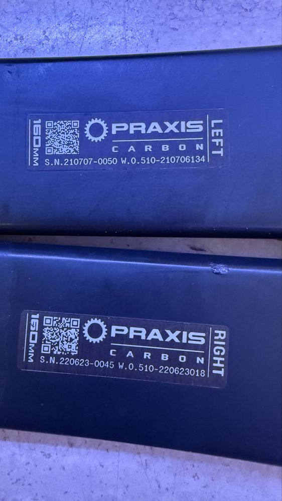 Vand brate pedalier Praxis carbon pentru eBike