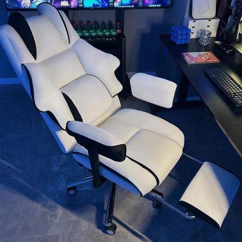 Игровое офисное кресло кожаное
