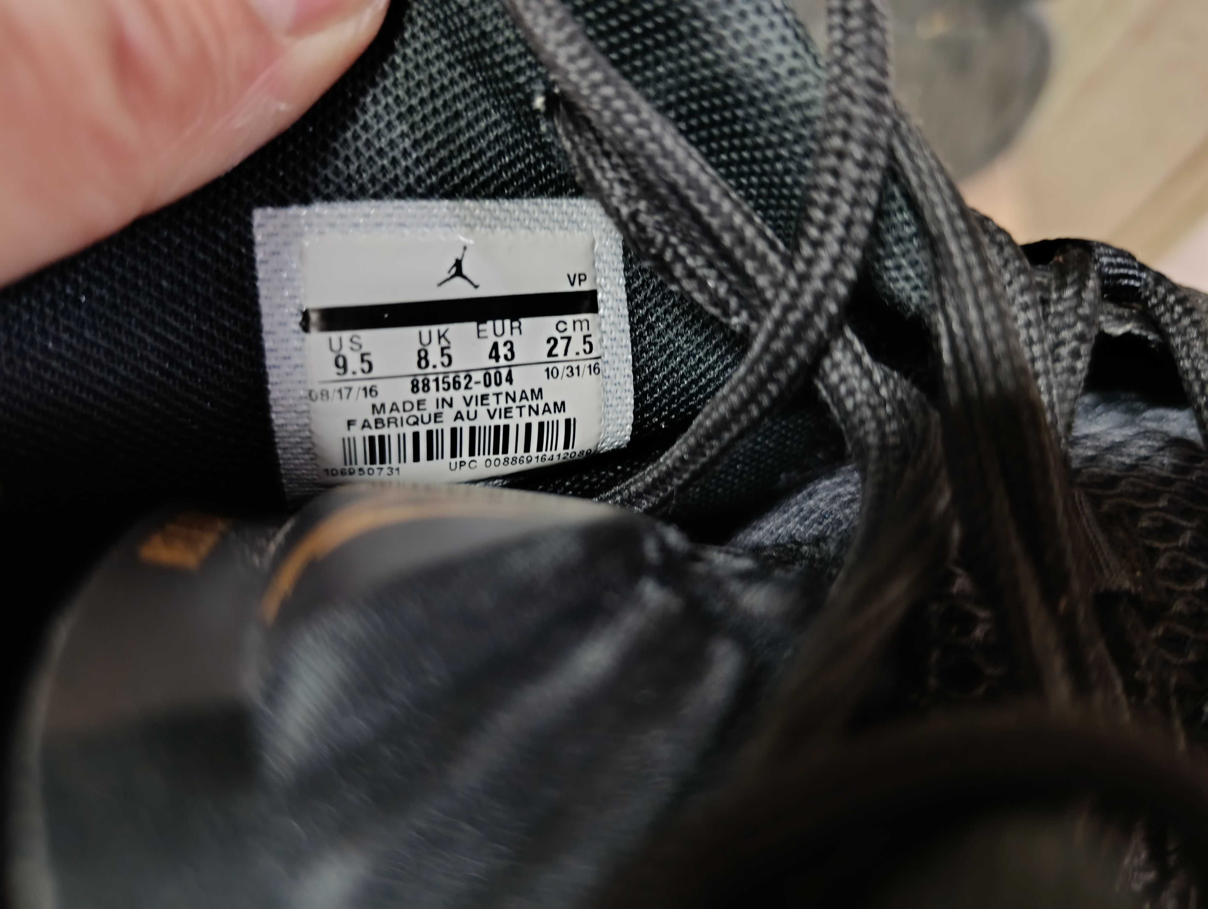 Jordan Melo M13 Black Metallic Gold''оригинални маратонки 43 номер