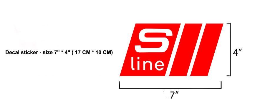 Audi s line стикер за предна броня rs s3 a3 a4 a6 a8 s8 quattro sport