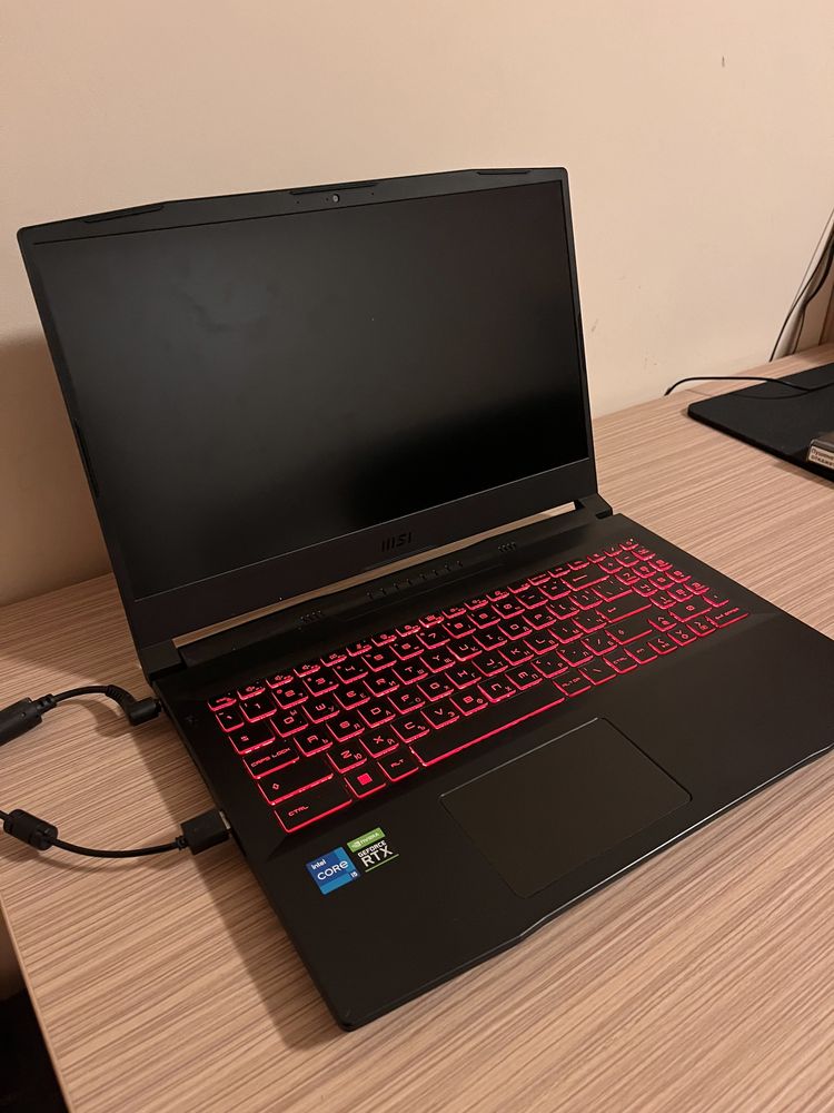 Гейминг лаптоп MSI - Katana GF66, 15.6", FHD, i5, RTX3060, черен