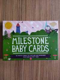 Pachet Milestone carduri de completat cu etapele bebelușul zi de naște