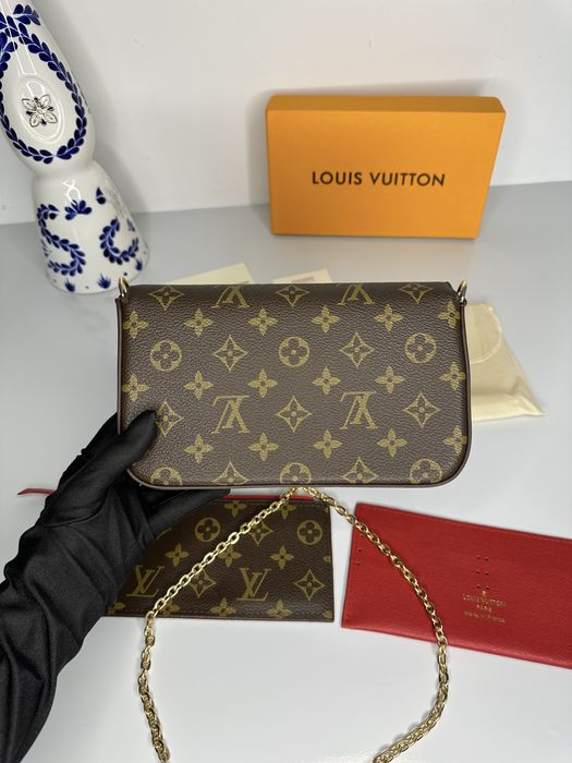 Geanta Louis Vuitton model FELICIE piele canvas 100% cutie cadou  C:44