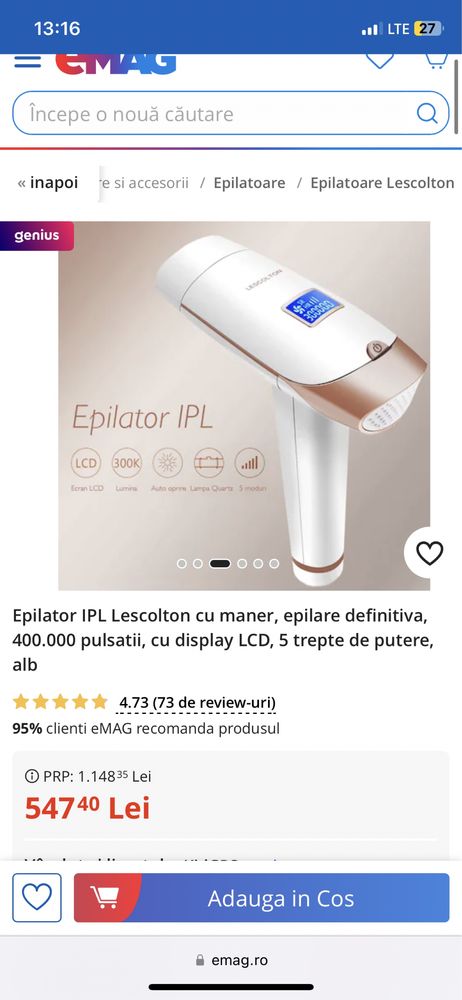 Epilator IPL Lescolton