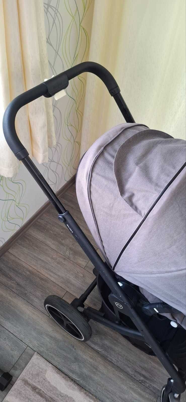 Бебешка количка Cybex Balios S Lux, черно шаси, Moon Black
