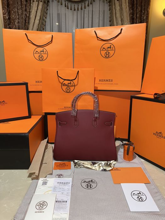 Geanta Hermes Birkin 35cm Burgundy/Accesorii Gold