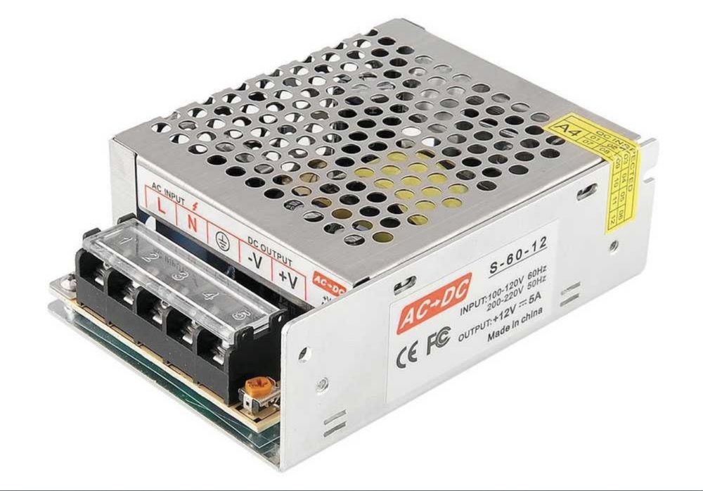 Блок питания 12V - 5/10/20/30A для видеонаблюдения и LED освещения