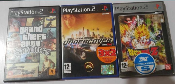 Jocuri PS2 GTA San Andreas/NFS undercover/dragon ball z