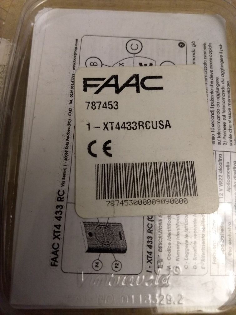 Пульты FAAC 787453