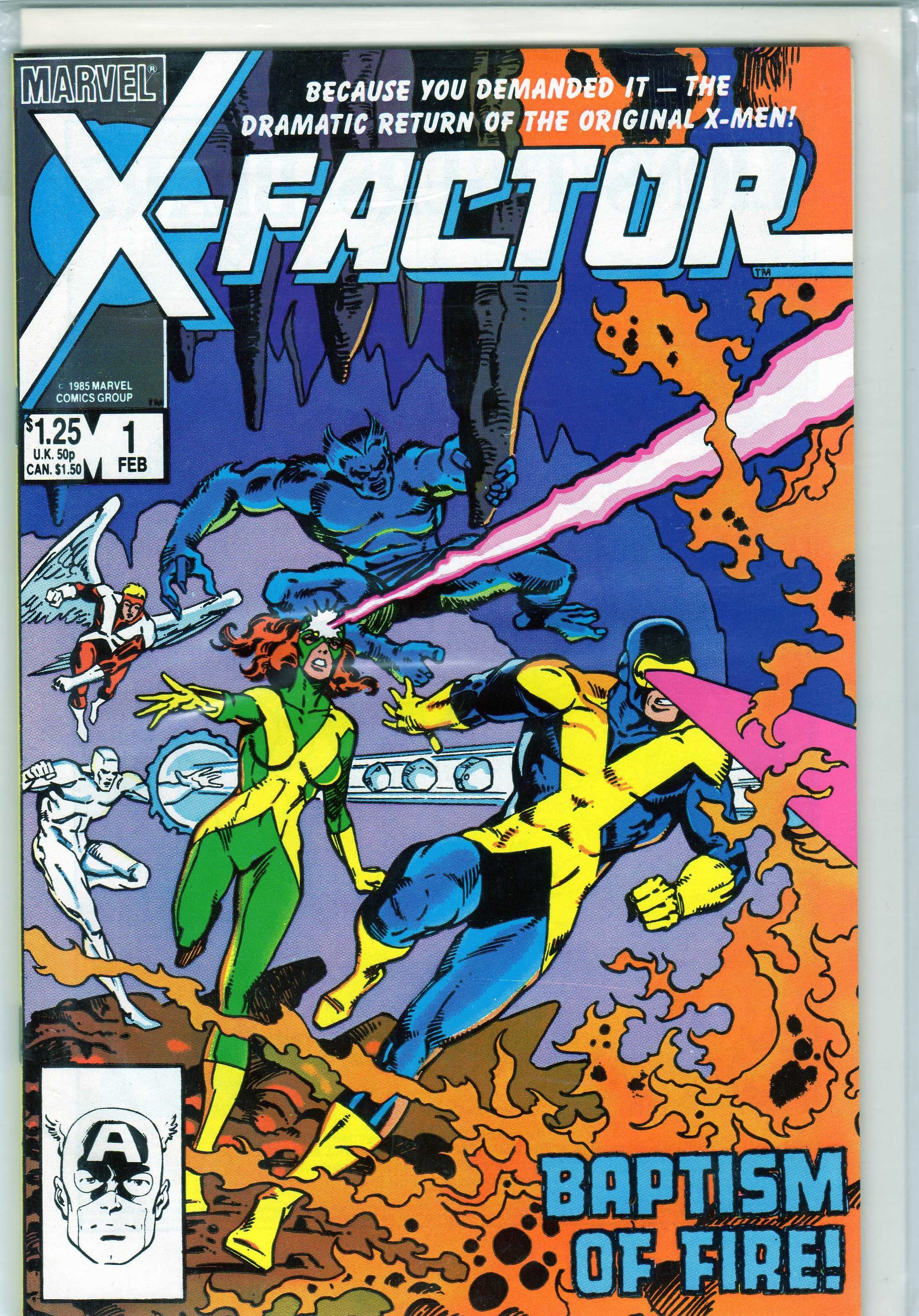X-Factor #1 Baptism of Fire, Marvel 1986 - benzi desenate
