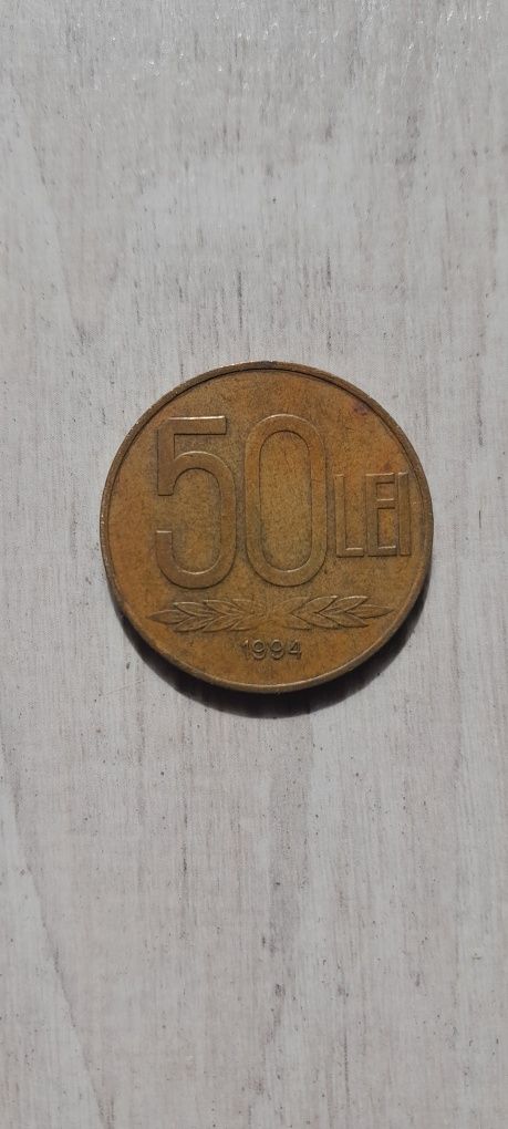 Monedă de 50 Lei  rară ediția 1994 cea mai cautată