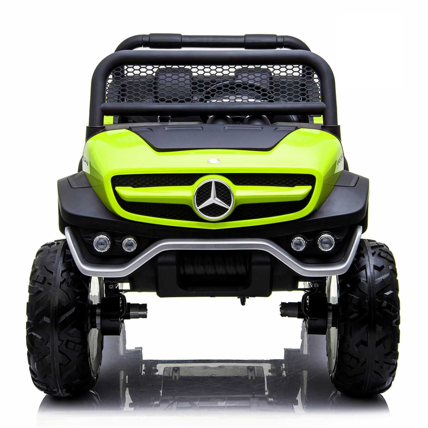 Masinuta electrica pentru 2 copii Mercedes UNIMOG 4x35W PREMIUM #Green