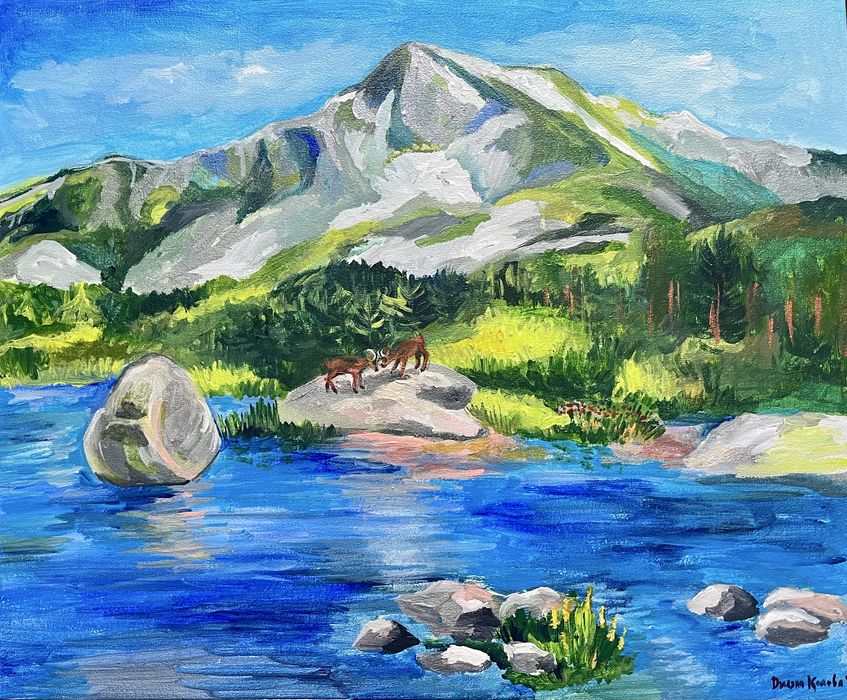 Оригинална картина - Планински пейзаж