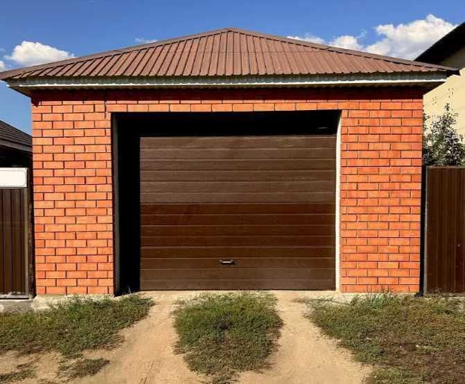 Секционные ворота под ключ, с договором и гарантией