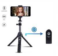 Selfie Stick Premium cu Telecomanda & Trepied 2in1 – 18-82cm
