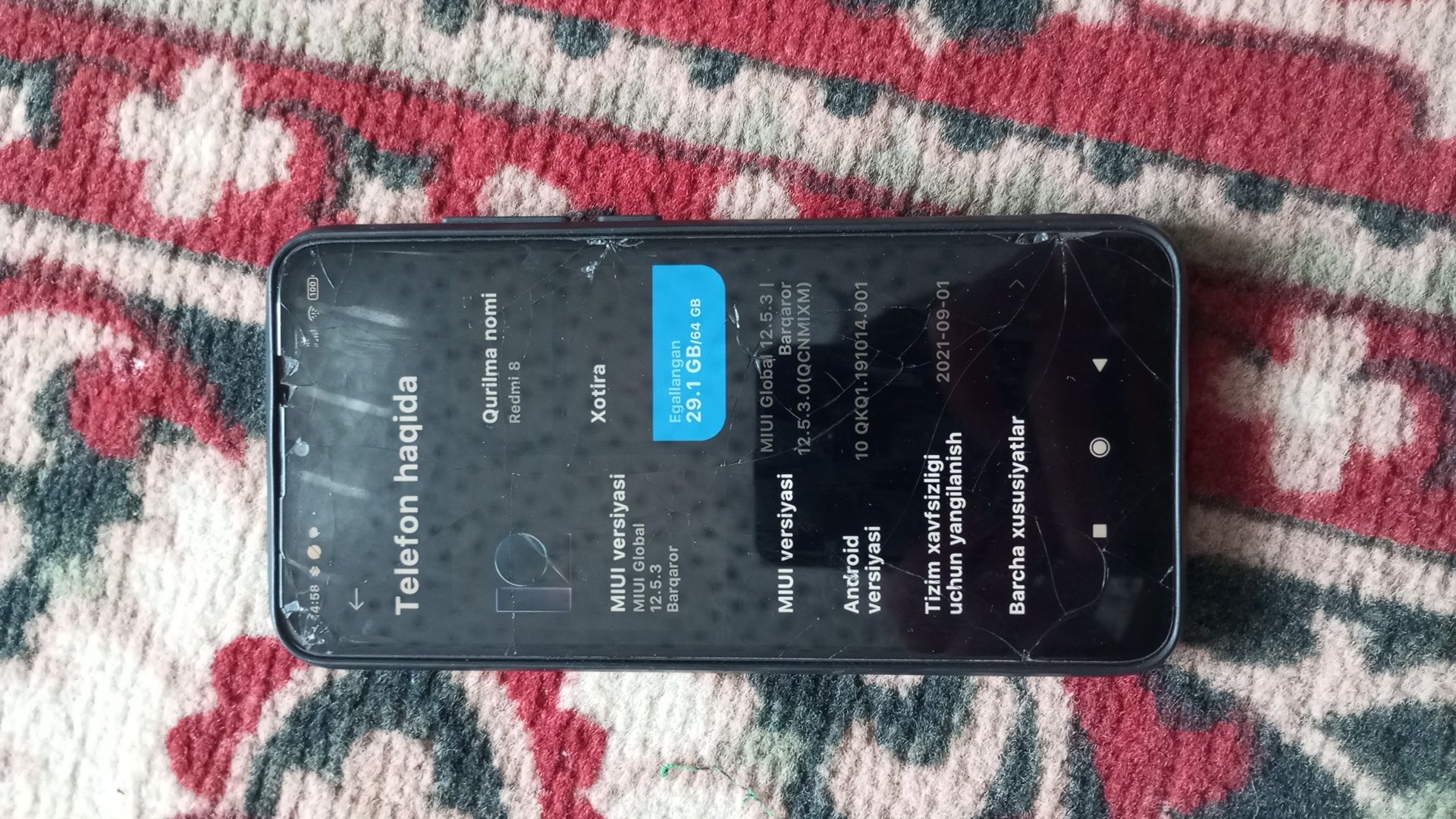 Redmi 8 64gb satiladi
