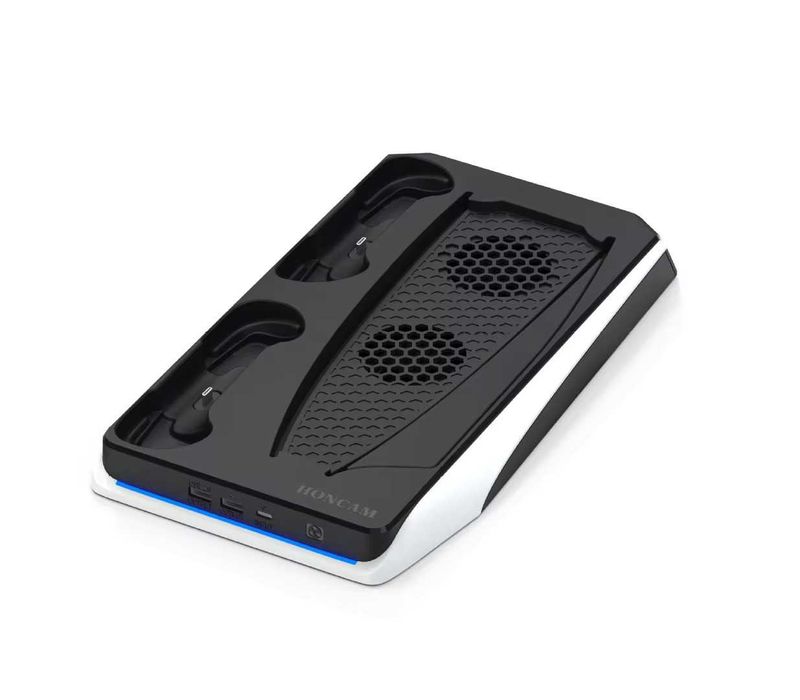Stand racire cu 2 porturi de incarcare multifunctional pt PlayStation5